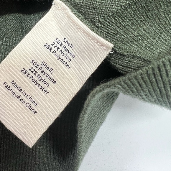 L'Agence Easton One Shoulder Sweater New with Tags Size Large Dark Green - Picture 8 of 16